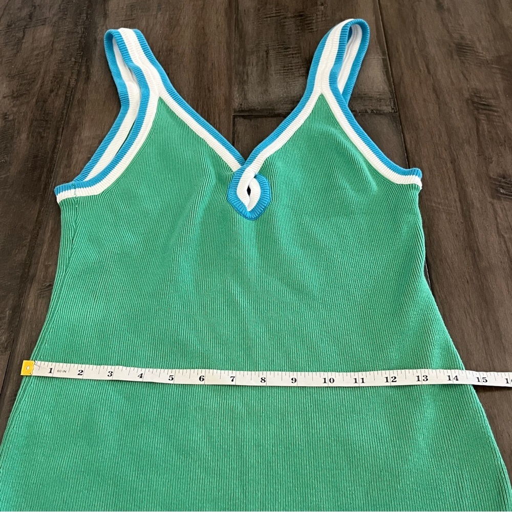 Free People Green Blair Sweater Knit Dress - Size Large - Picture 12 of 16